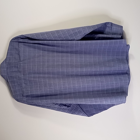 Tommy Hilfiger Blue Plaid Button Up Shirt Men's Size 2XL Wrinkle Free - Picture 3 of 16